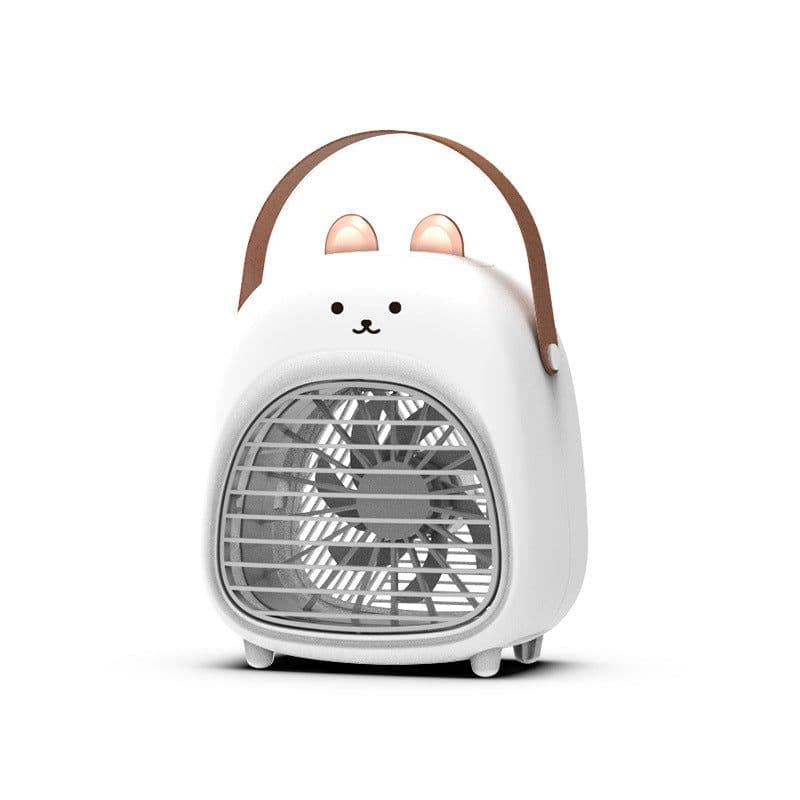 image-Spray Fan Humidification Cooling USB Portable Mute Desktop Fan