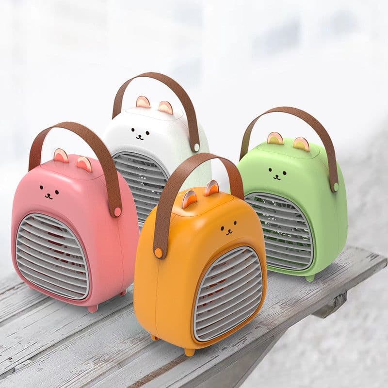 image-Spray Fan Humidification Cooling USB Portable Mute Desktop Fan