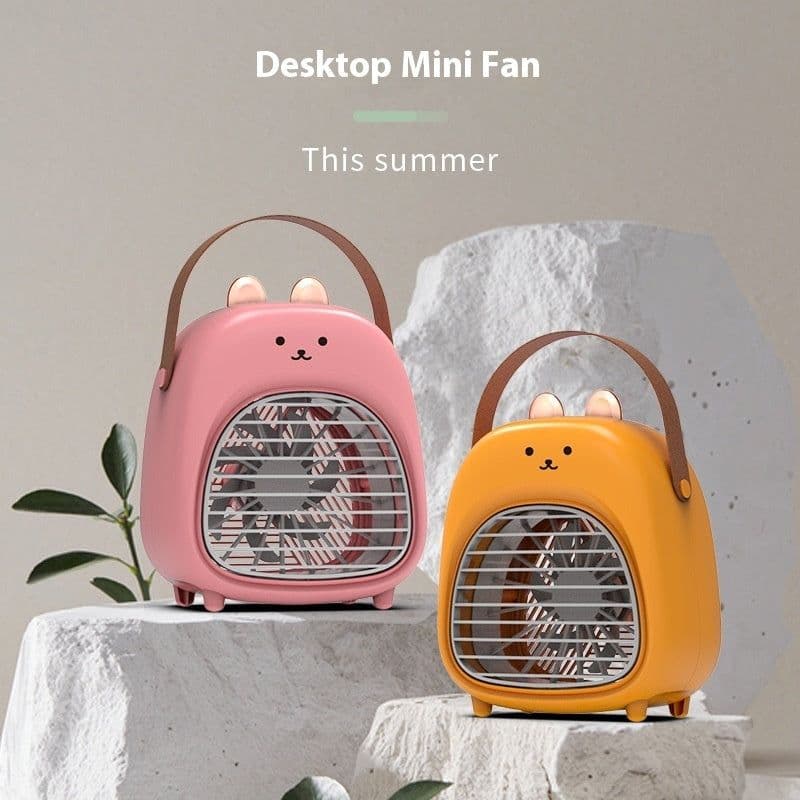 image-Spray Fan Humidification Cooling USB Portable Mute Desktop Fan