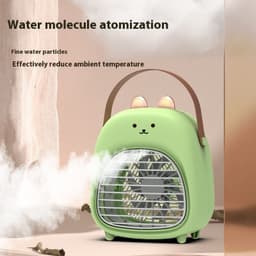 image-Spray Fan Humidification Cooling USB Portable Mute Desktop Fan