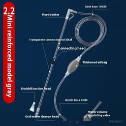 image-Fish Tank Water-absorbing Machine Siphon Tube Manual Water Exchange Suction Wall-hung Urinal