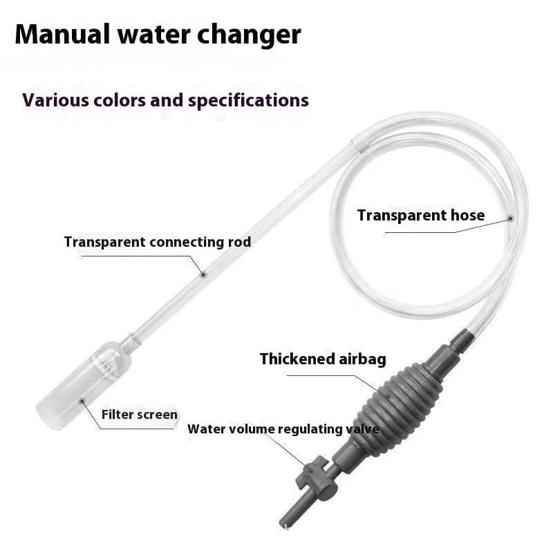 image-Fish Tank Water-absorbing Machine Siphon Tube Manual Water Exchange Suction Wall-hung Urinal