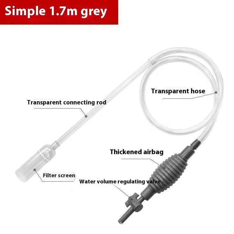 image-Fish Tank Water-absorbing Machine Siphon Tube Manual Water Exchange Suction Wall-hung Urinal