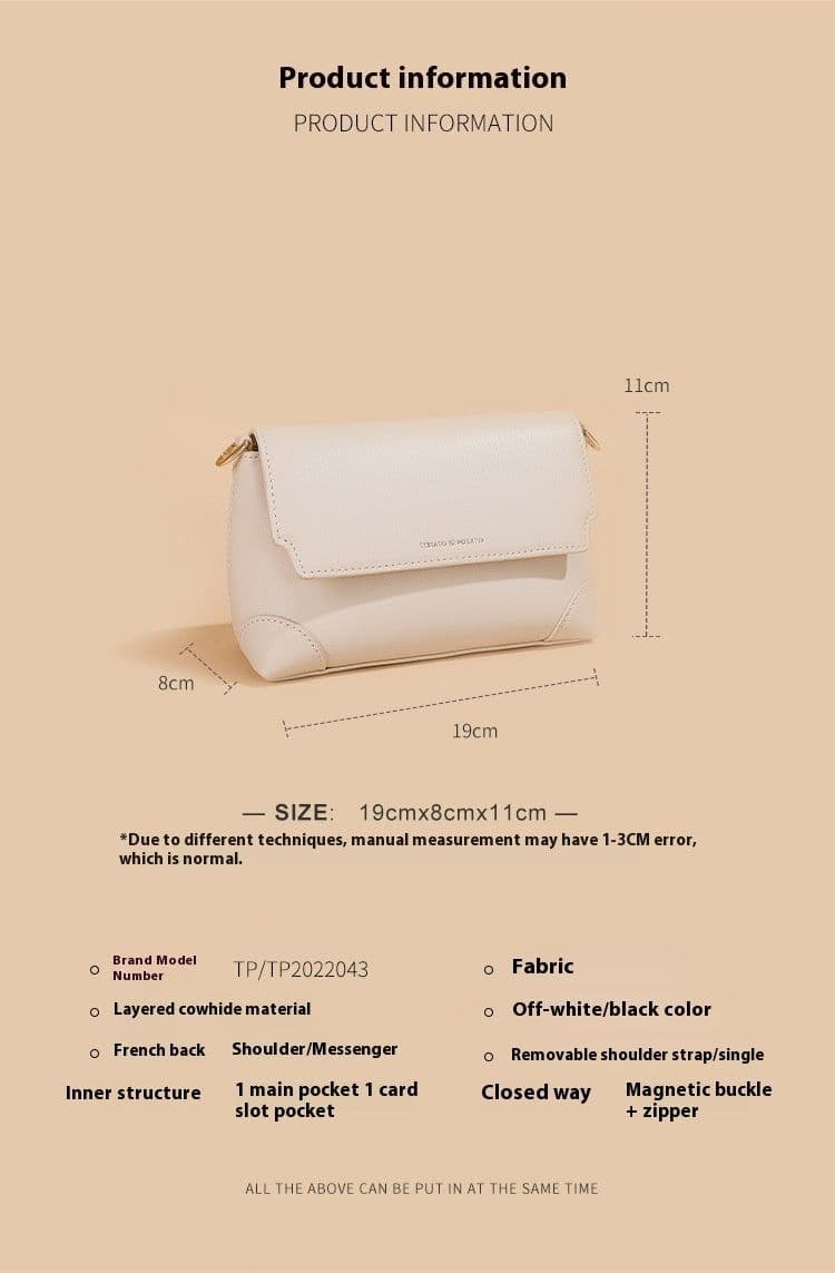 image-New High-grade Exquisite Spring Style Women's All-match Small Square Bag