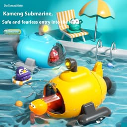 image-Water Toys Luminous Catapult Submarine Bath Toys