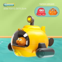 image-Water Toys Luminous Catapult Submarine Bath Toys