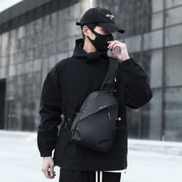 image-Sports Chest Bag Fashion Brand Men's Messenger Bag Multi-function