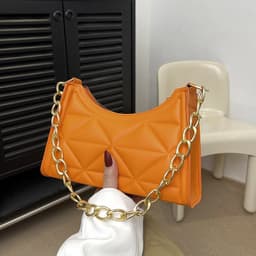 image-Diamond Retro Textured Bag Women's Chain