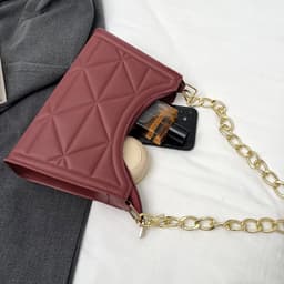 image-Diamond Retro Textured Bag Women's Chain