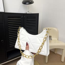 image-Diamond Retro Textured Bag Women's Chain