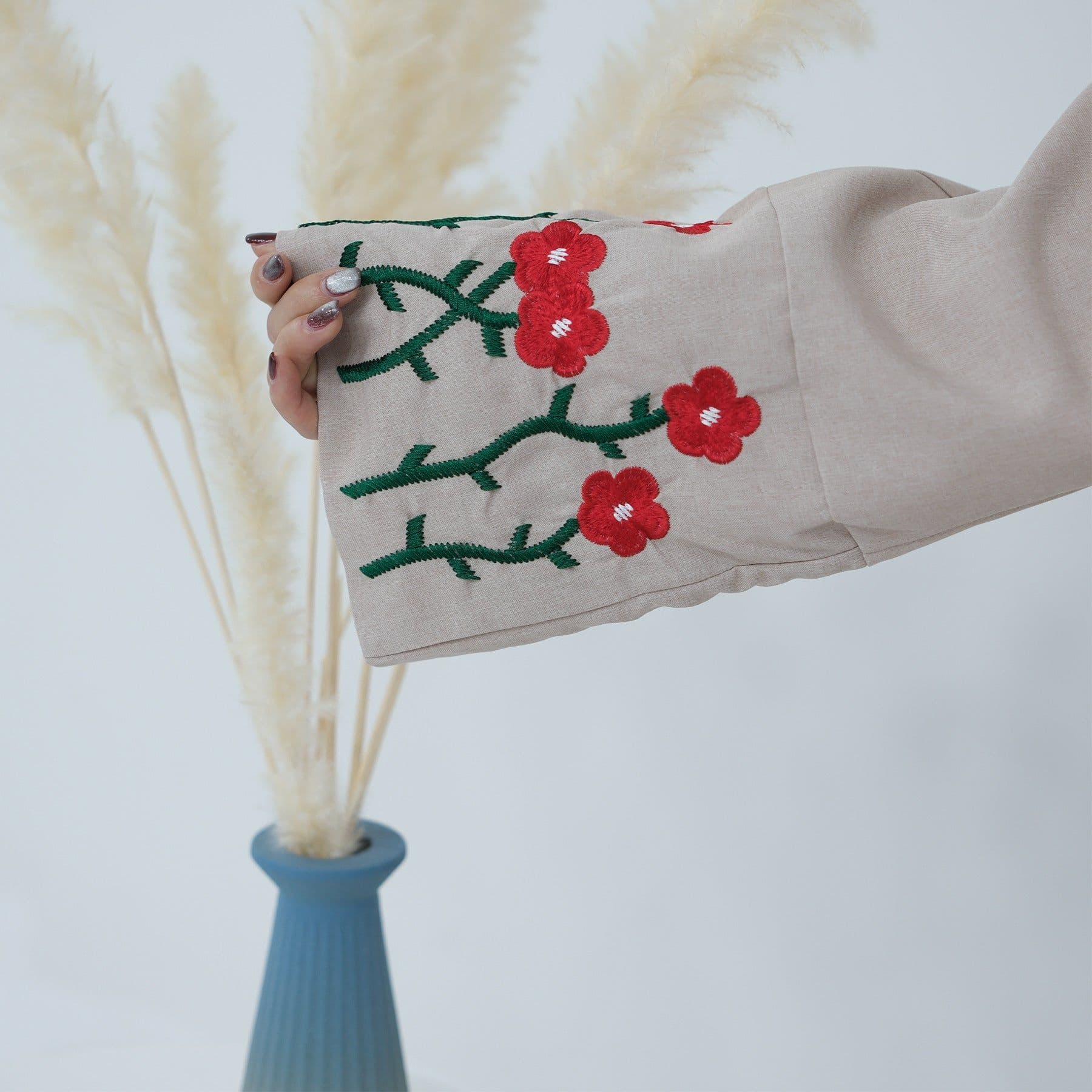 image-Dubai Middle East Turkey Dubai Flower Embroidery Series Elegant Dress