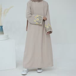 image-Dubai Middle East Turkey Dubai Flower Embroidery Series Elegant Dress