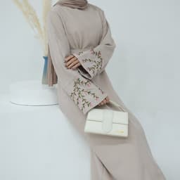 image-Dubai Middle East Turkey Dubai Flower Embroidery Series Elegant Dress