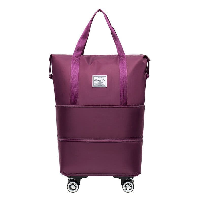 image-Double-layer Extended Large Capacity Travel Bag Dry Wet Separation Lightweight Maternity Package Coverable Handle