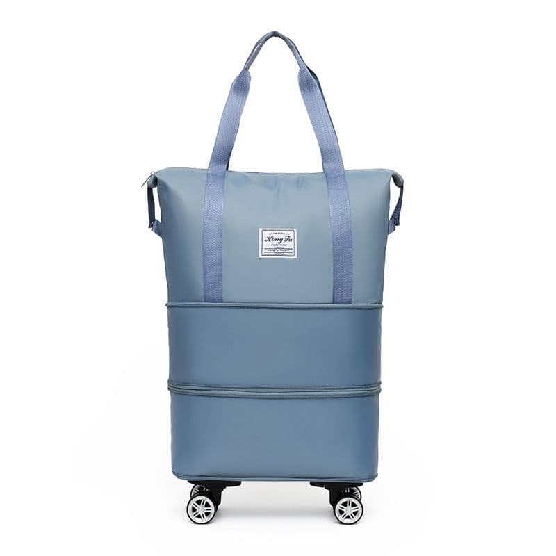 image-Double-layer Extended Large Capacity Travel Bag Dry Wet Separation Lightweight Maternity Package Coverable Handle