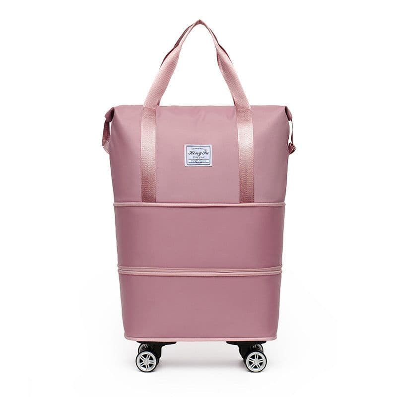 image-Double-layer Extended Large Capacity Travel Bag Dry Wet Separation Lightweight Maternity Package Coverable Handle