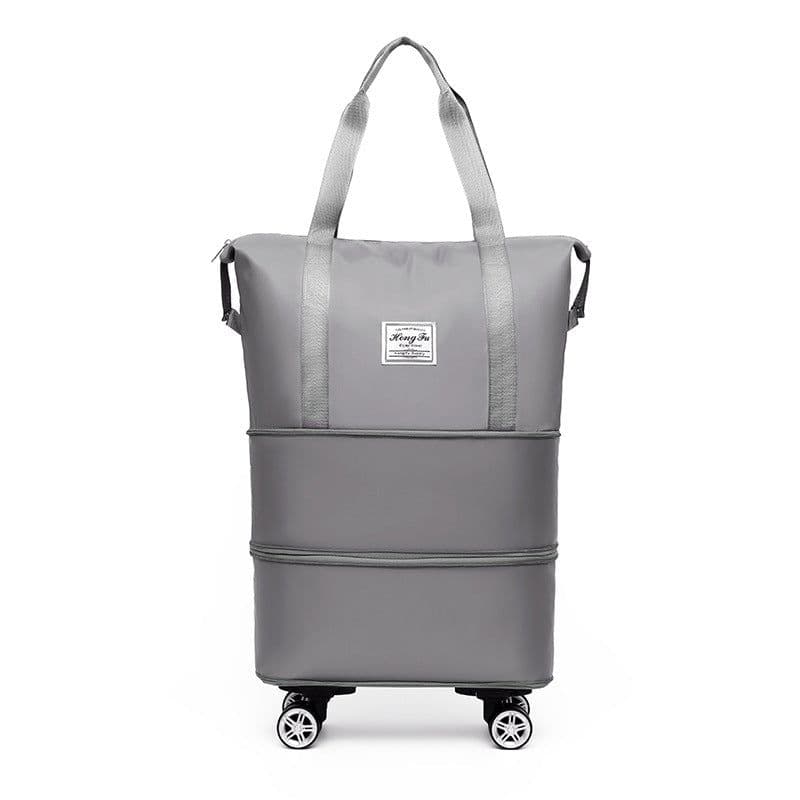 image-Double-layer Extended Large Capacity Travel Bag Dry Wet Separation Lightweight Maternity Package Coverable Handle