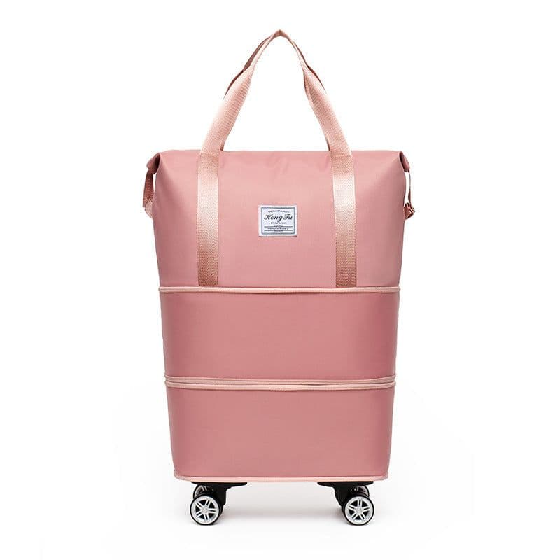 image-Double-layer Extended Large Capacity Travel Bag Dry Wet Separation Lightweight Maternity Package Coverable Handle