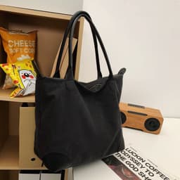 image-One-shoulder Travel Large Capacity Student Canvas Shopping Gym Bag
