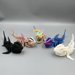 image-3D Printing Shark Whole Body Movable Joint Creative Toy Decoration