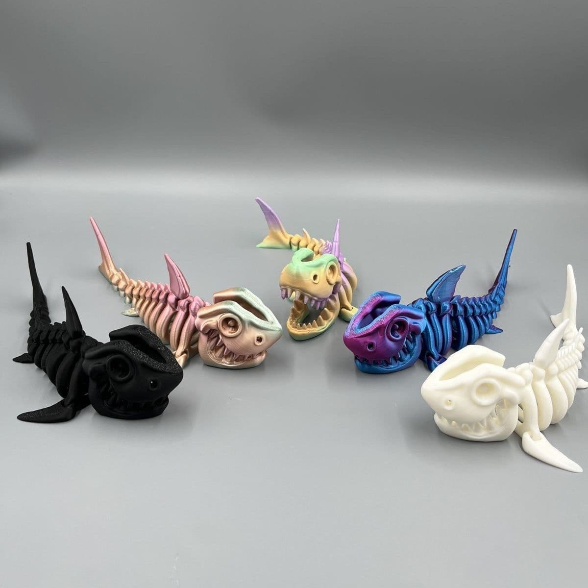 image-3D Printing Shark Whole Body Movable Joint Creative Toy Decoration