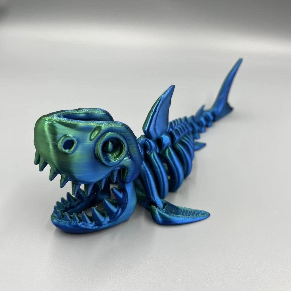 image-3D Printing Shark Whole Body Movable Joint Creative Toy Decoration