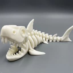 image-3D Printing Shark Whole Body Movable Joint Creative Toy Decoration