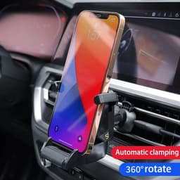 image-Racing Seat Shape Car Phone Holder Auto Air Vent Mobile Phone Clip 360 Degree Rotatable Car Cellphone Rack For Car Interior