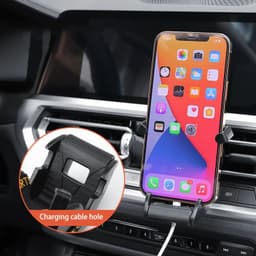 image-Racing Seat Shape Car Phone Holder Auto Air Vent Mobile Phone Clip 360 Degree Rotatable Car Cellphone Rack For Car Interior