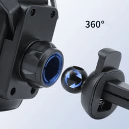 image-Racing Seat Shape Car Phone Holder Auto Air Vent Mobile Phone Clip 360 Degree Rotatable Car Cellphone Rack For Car Interior