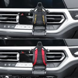 image-Racing Seat Shape Car Phone Holder Auto Air Vent Mobile Phone Clip 360 Degree Rotatable Car Cellphone Rack For Car Interior