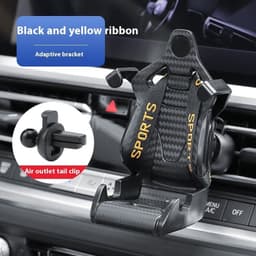 image-Racing Seat Shape Car Phone Holder Auto Air Vent Mobile Phone Clip 360 Degree Rotatable Car Cellphone Rack For Car Interior
