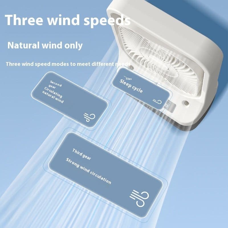 image-Household Cooling Fan Usb Rechargeable Head Adjustable Air Cooling Water Cooled Air Conditioning Tank Low Noise Air Cooler Fans