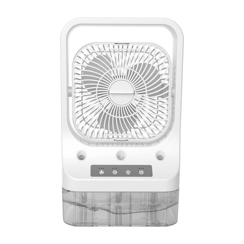 image-Household Cooling Fan Usb Rechargeable Head Adjustable Air Cooling Water Cooled Air Conditioning Tank Low Noise Air Cooler Fans