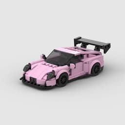 image-Small Particle Children Education Toy Car Racing Model MOC Building Blocks