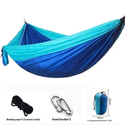 image-Parachute Cloth Hammock Outdoor 210T Nylon Camping Double