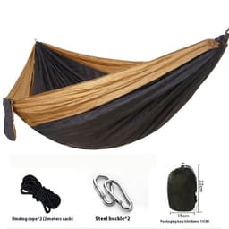 image-Parachute Cloth Hammock Outdoor 210T Nylon Camping Double