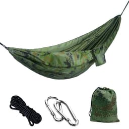 image-Parachute Cloth Hammock Outdoor 210T Nylon Camping Double