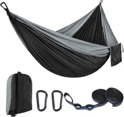 image-Parachute Cloth Hammock Outdoor 210T Nylon Camping Double
