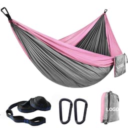 image-Parachute Cloth Hammock Outdoor 210T Nylon Camping Double