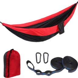 image-Parachute Cloth Hammock Outdoor 210T Nylon Camping Double