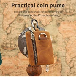 image-Compact And Multifunctional Leather Wallet