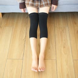 image-Autumn And Winter Large Size Fleece-lined Thick Fake Transparent Meat Thigh High Sock