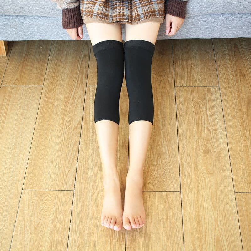 image-Autumn And Winter Large Size Fleece-lined Thick Fake Transparent Meat Thigh High Sock