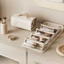 image-Removable Portable Cosmetic Bag Large Capacity Folding Cosmetic Bags