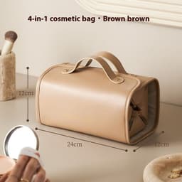 image-Removable Portable Cosmetic Bag Large Capacity Folding Cosmetic Bags