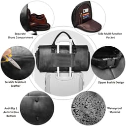 image-Carry Cloth Bag Travel Bag With Shoes Compartment