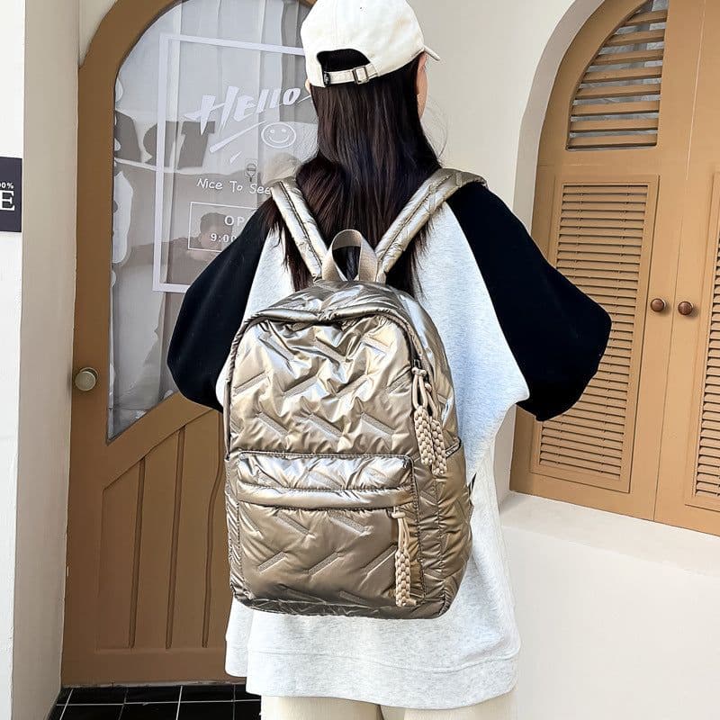 image-Fashion Large Capacity Cotton Backpack