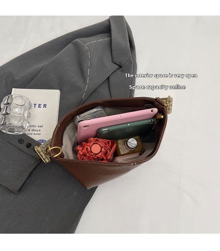 image-New Simple Leisure Bucket Bag Minority Fashion Shoulder Bag