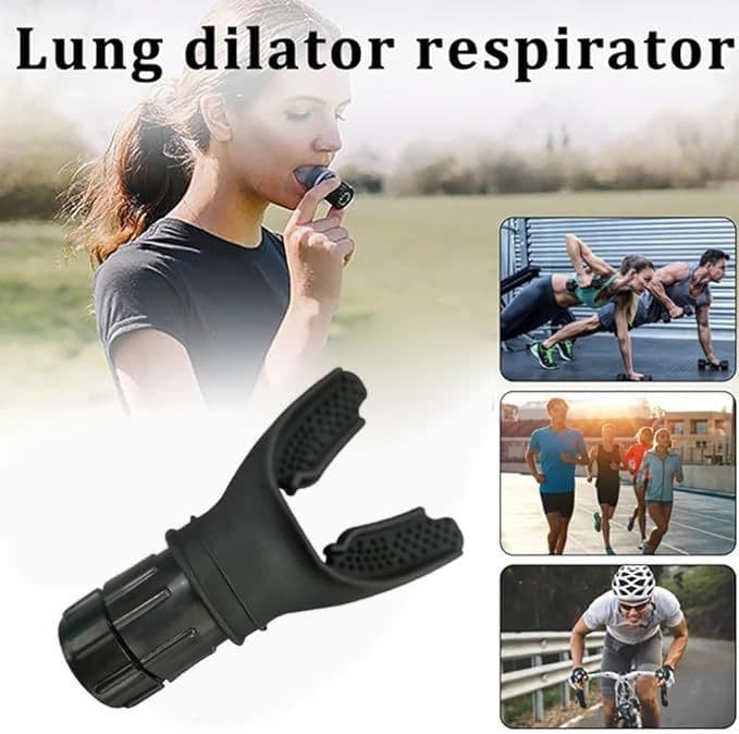 image-Breathing Trainer Respirator Fitness Equipment Exercise Lung Face Mouthpiece For Household Healthy Care Accessories